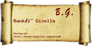 Bankó Gizella névjegykártya